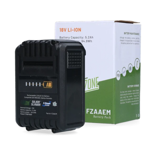 Batterie pour pulvérisateur à dos et pulvérisateur à chariot, 18 V et 5,2 Ah – FlowZone Concrete