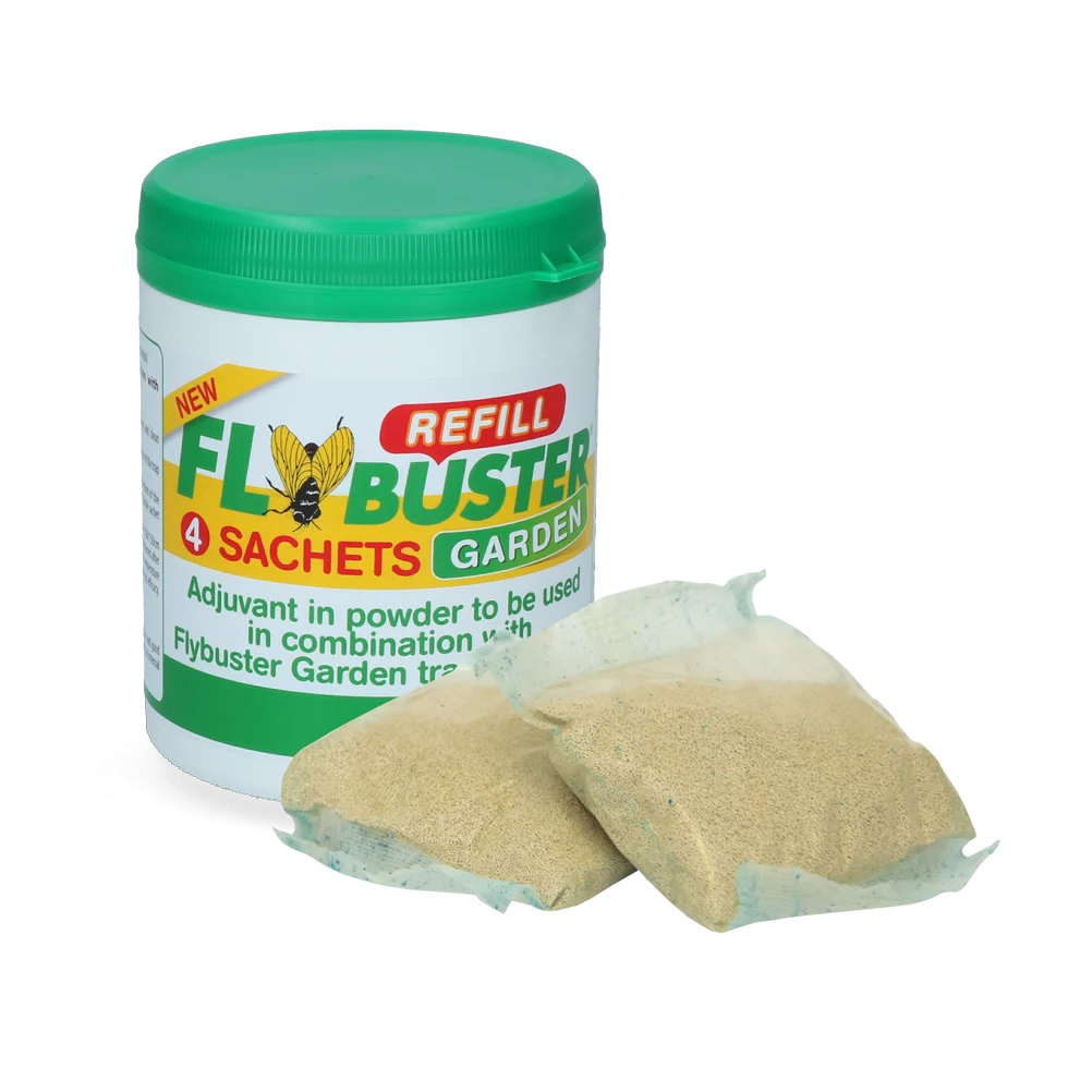 FLYB2040.png Appât pour mouches 4 x 20 g – Flybuster Bait Garden – Image 1