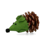 Souris jouet pour chats en pomme de pin et feutre avec Madnip, vert, 8 cm – Forest Friends Mouse – Image 2