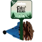 Souris jouet pour chats en pomme de pin et feutre avec Madnip, bleu, 8 cm – Forest Friends Mouse