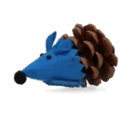 Souris jouet pour chats en pomme de pin et feutre avec Madnip, bleu, 8 cm – Forest Friends Mouse – Image 2
