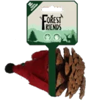 Souris pour chat en pomme de pin et feutre avec Madnip, rouge, 8 cm – Forest Friends Mouse