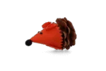 Souris pour chat en pomme de pin et feutre avec Madnip, orange, 8 cm – Forest Friends Mouse – Image 2