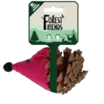 Souris pour chat en pomme de pin et feutre avec Madnip, rose, 8 cm – Forest Friends Mouse