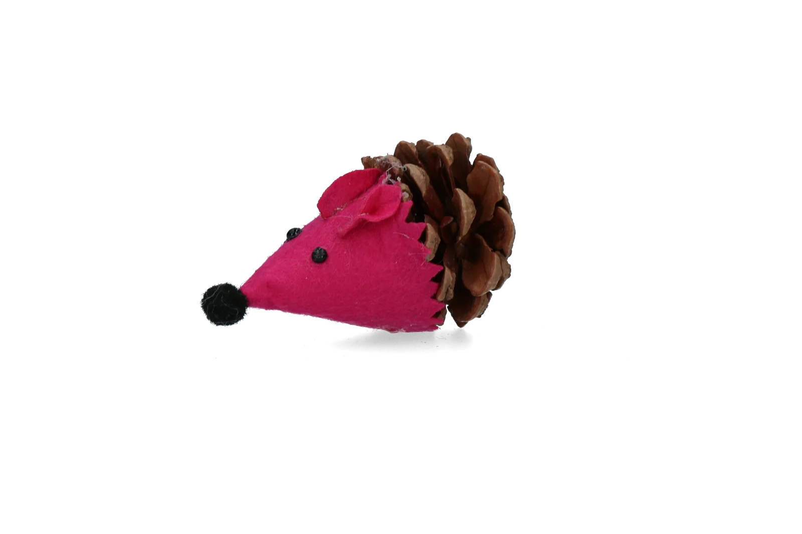 Souris pour chat en pomme de pin et feutre avec Madnip, rose, 8 cm – Forest Friends Mouse – Image 2