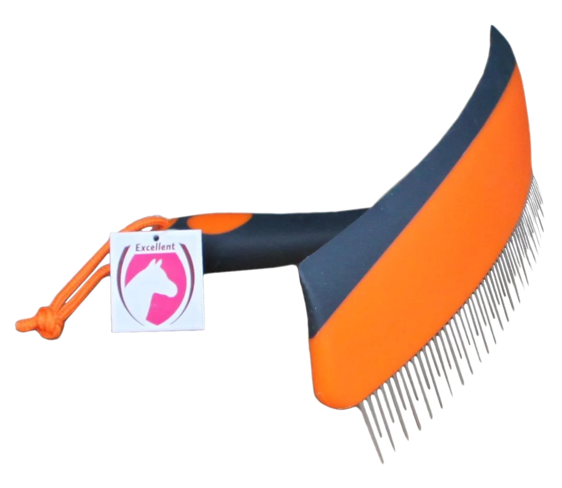 Étrille et couteau de chaleur 2 en 1, orange et noir – Image 1