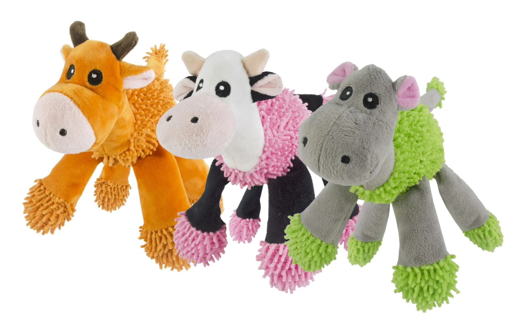 Peluche vache pour chien avec 5 couineurs, 22 x 22 cm – Fuzzle – Image 6