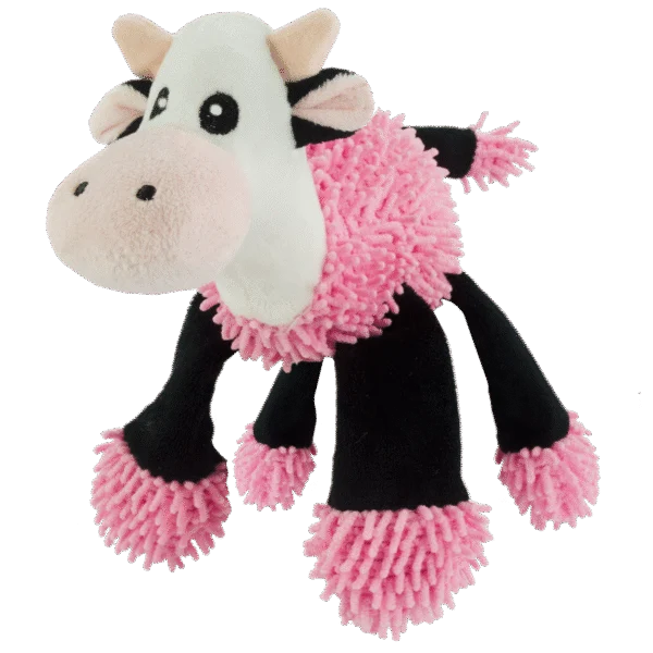 Peluche vache pour chien avec 5 couineurs, 22 x 22 cm – Fuzzle