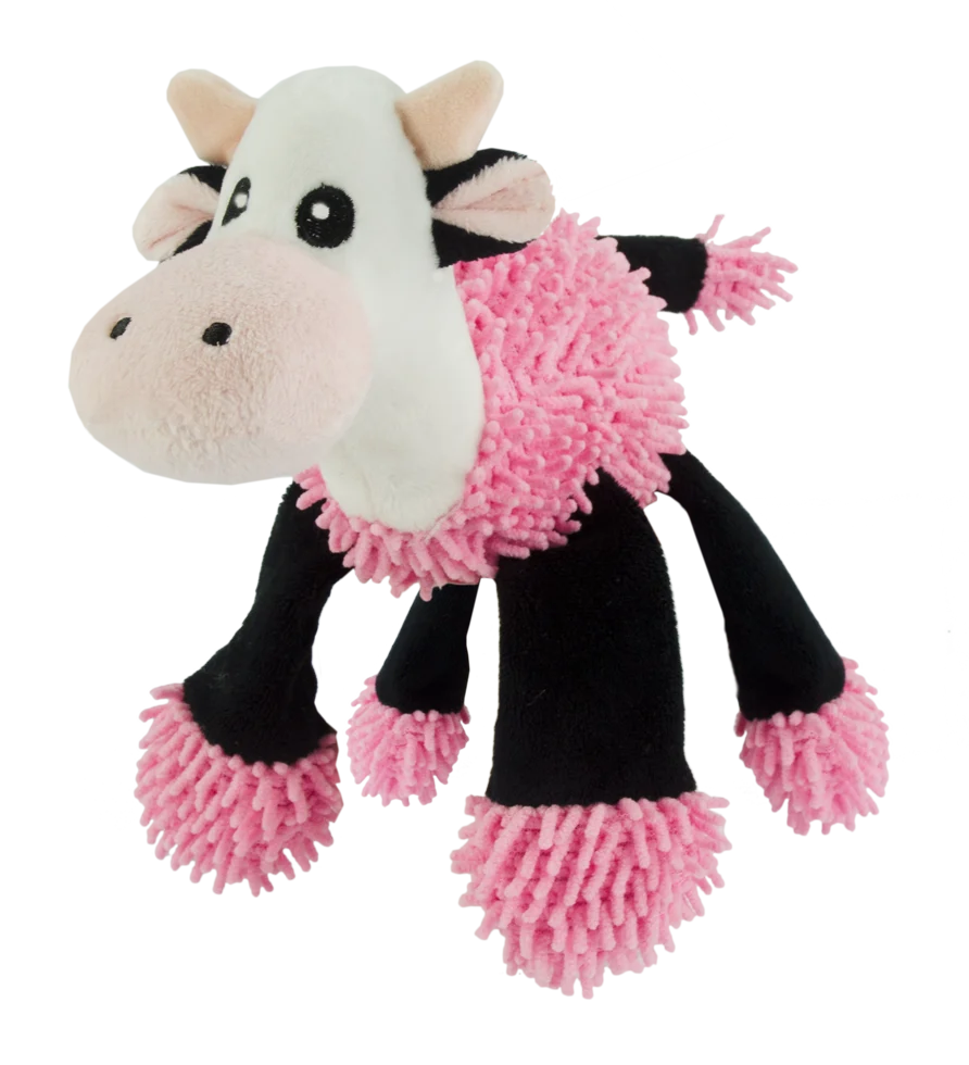Peluche vache pour chien avec 5 couineurs, 22 x 22 cm – Fuzzle – Image 1