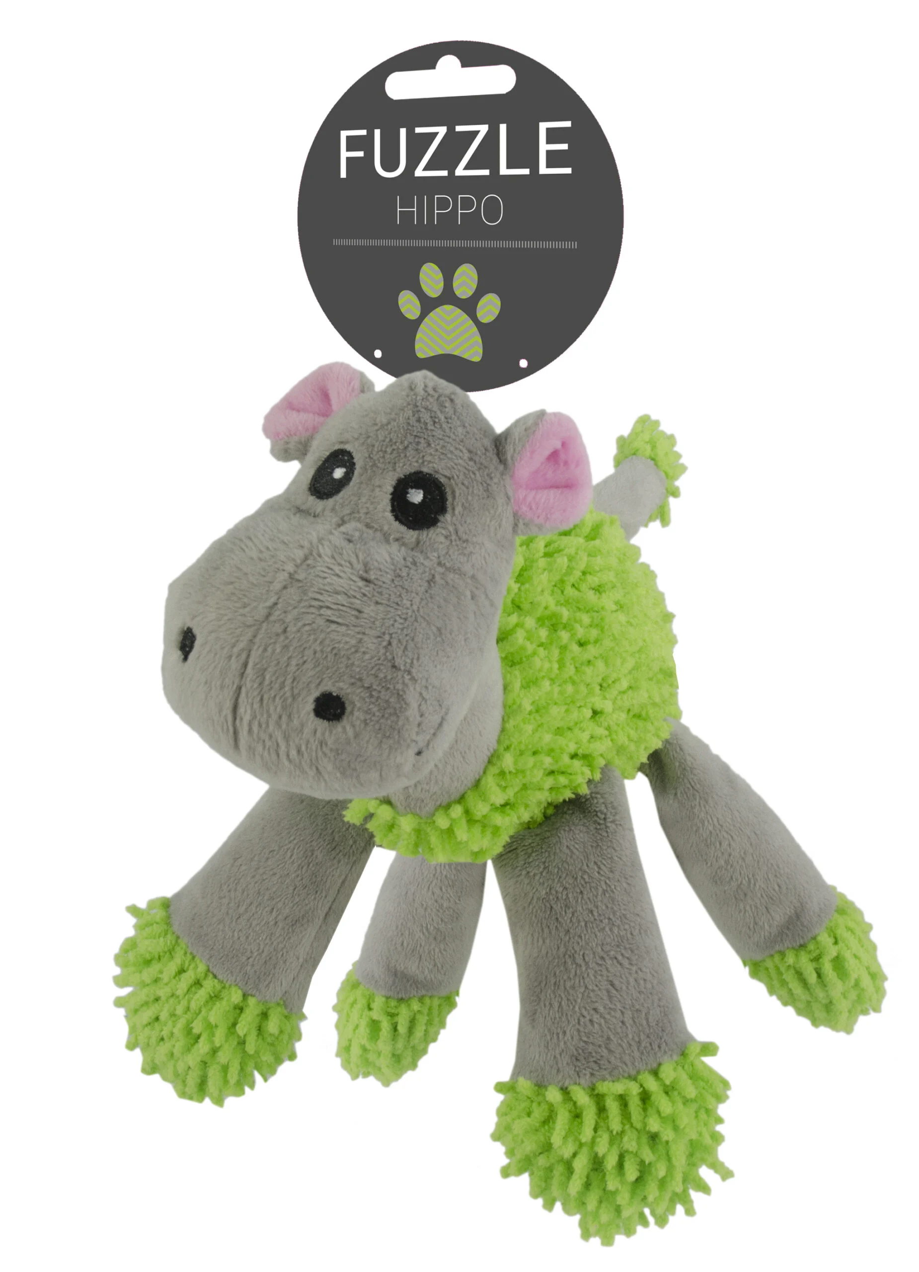 Peluche pour chien hippopotame avec 5 pouics, 22 x 22 cm – Fuzzle – Image 3