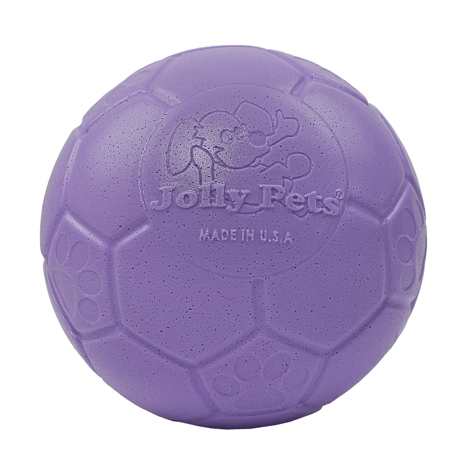 Balle de rapport pour chien, violet clair, 15 cm – Jolly Pets Jolly Soccer Ball – Image 1
