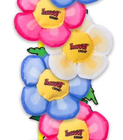 Bande présentoir avec 12 fleurs jouets – Yeowww! Daisy’s Flower Tops