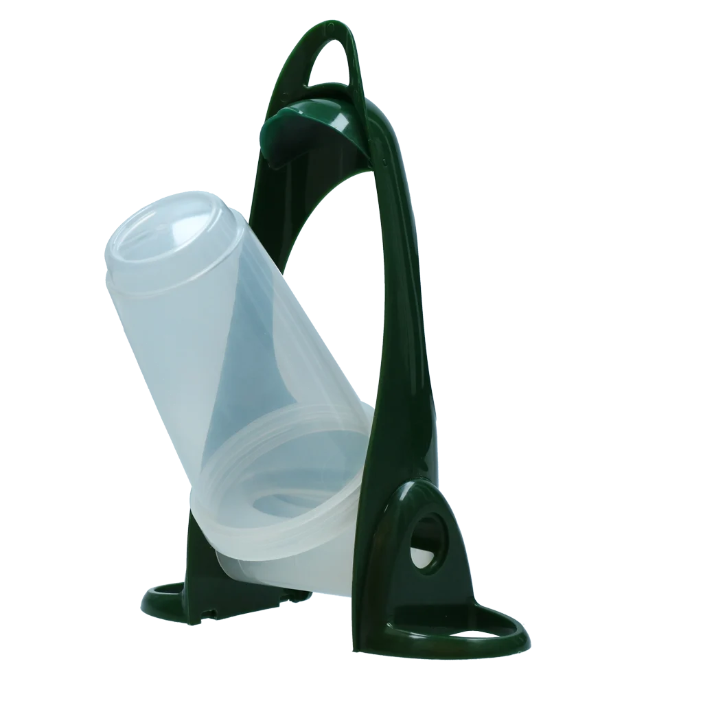 Mangeoire silo avec anneau de perchage et 2 ouvertures, 1200 g – Hofman Garden Care Bird Feeder Flip & Twist – Image 2