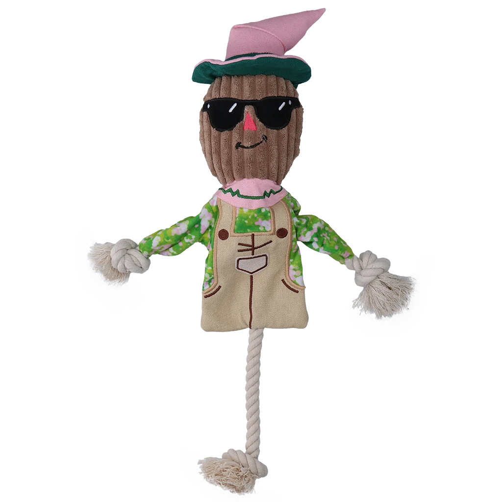 Jouet à tirer Épouvantail avec corps qui crépite et corde – Garden Paws Scarecrow Scary Harry M – Image 2