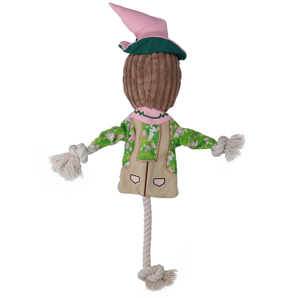 Jouet à tirer Épouvantail avec corps qui crépite et corde – Garden Paws Scarecrow Scary Harry M – Image 3