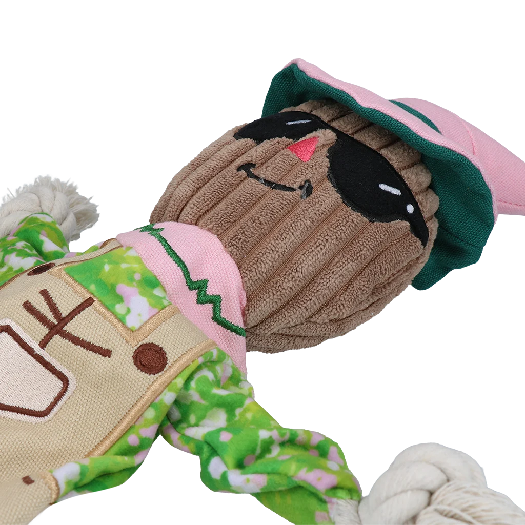 Jouet à tirer Épouvantail avec corps qui crépite et corde – Garden Paws Scarecrow Scary Harry M – Image 4