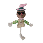 Jouet à tirer épouvantail avec corps qui crépite et corde – Garden Paws Scarecrow Scary Harry S – Image 2