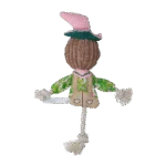 Jouet à tirer épouvantail avec corps qui crépite et corde – Garden Paws Scarecrow Scary Harry S – Image 3