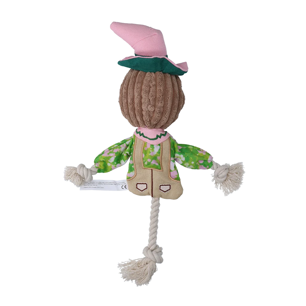 Jouet à tirer épouvantail avec corps qui crépite et corde – Garden Paws Scarecrow Scary Harry S – Image 3