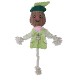 Jouet de traction épouvantail avec corps crépitant et corde – Garden Paws Scarecrow Indy Fields M – Image 2