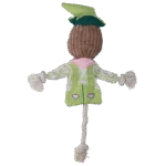 Jouet de traction épouvantail avec corps crépitant et corde – Garden Paws Scarecrow Indy Fields M – Image 3
