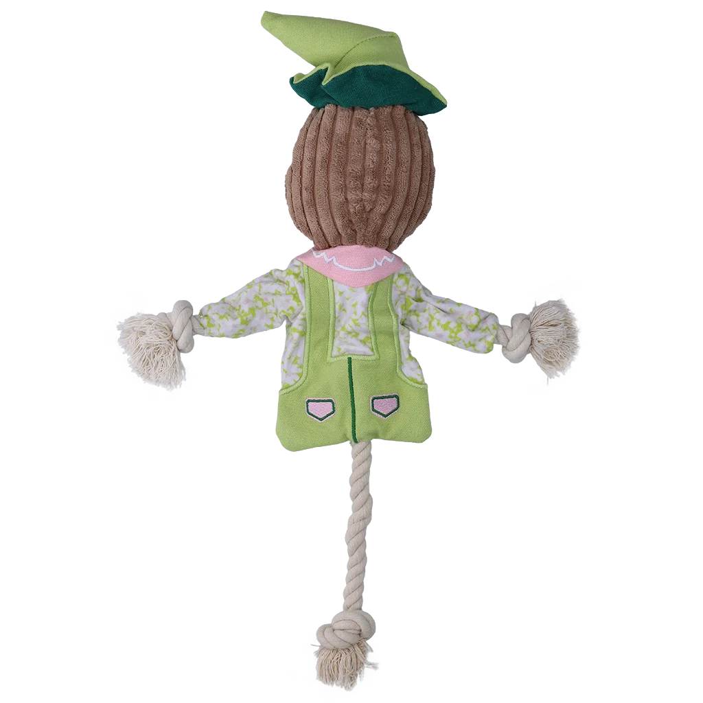 Jouet de traction épouvantail avec corps crépitant et corde – Garden Paws Scarecrow Indy Fields M – Image 3