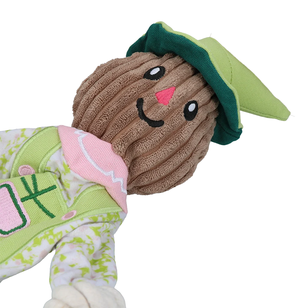 Jouet de traction épouvantail avec corps crépitant et corde – Garden Paws Scarecrow Indy Fields M – Image 4