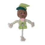 Jouet de traction épouvantail avec corps qui crépite et corde – Garden Paws Scarecrow Indy Fields S – Image 2