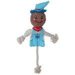 Jouet de traction épouvantail avec corps qui crépite et corde – Garden Paws Scarecrow Calvin Crow M – Image 2