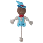 Jouet de traction épouvantail avec corps qui crépite et corde – Garden Paws Scarecrow Calvin Crow M – Image 3