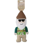 Peluche pour chien nain de jardin avec couineur M – Garden Paws Garden Gnome Smirking Steve M