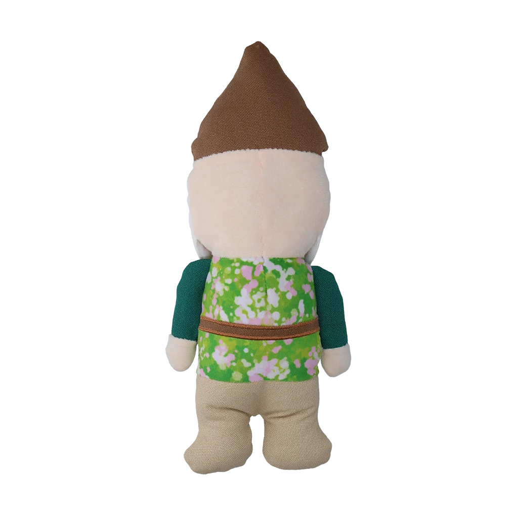 Peluche pour chien nain de jardin avec couineur M – Garden Paws Garden Gnome Smirking Steve M – Image 3