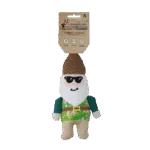 Peluche pour chien nain de jardin avec couineur S – Garden Paws Garden Gnome Smirking Steve S