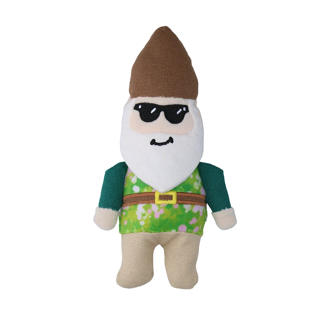 Peluche pour chien nain de jardin avec couineur S – Garden Paws Garden Gnome Smirking Steve S – Image 2