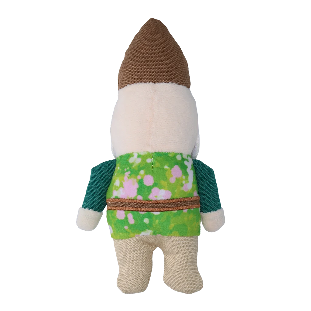 Peluche pour chien nain de jardin avec couineur S – Garden Paws Garden Gnome Smirking Steve S – Image 3