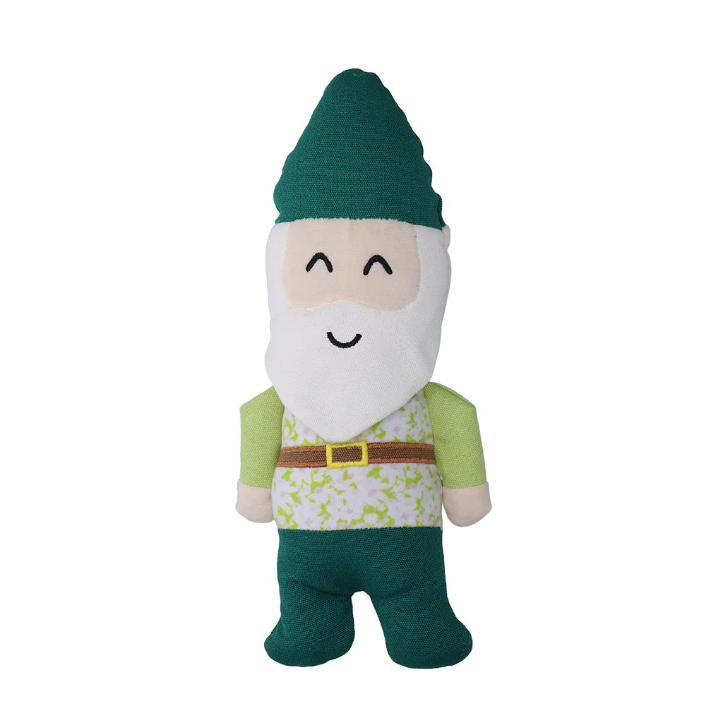 Peluche pour chien nain de jardin avec couineur M – Garden Paws Garden Gnome Gentle George M – Image 2