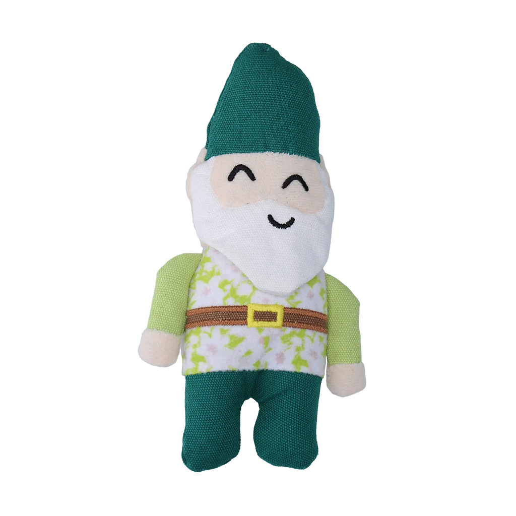 Peluche pour chien nain de jardin avec couineur S – Garden Paws Garden Gnome Gentle George S – Image 3