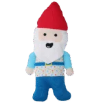 Peluche pour chien nain de jardin avec couineur M – Garden Paws Garden Gnome Happy Henry M – Image 2