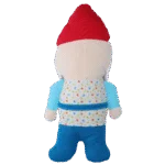 Peluche pour chien nain de jardin avec couineur M – Garden Paws Garden Gnome Happy Henry M – Image 3