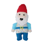Peluche pour chien gnome de jardin avec couineur S – Garden Paws Garden Gnome Happy Henry S – Image 2