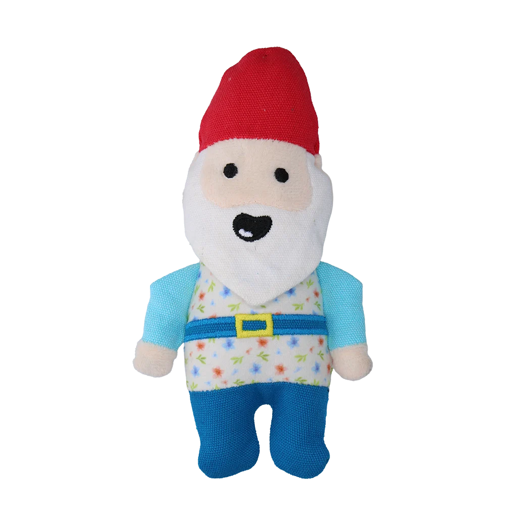 Peluche pour chien gnome de jardin avec couineur S – Garden Paws Garden Gnome Happy Henry S – Image 2