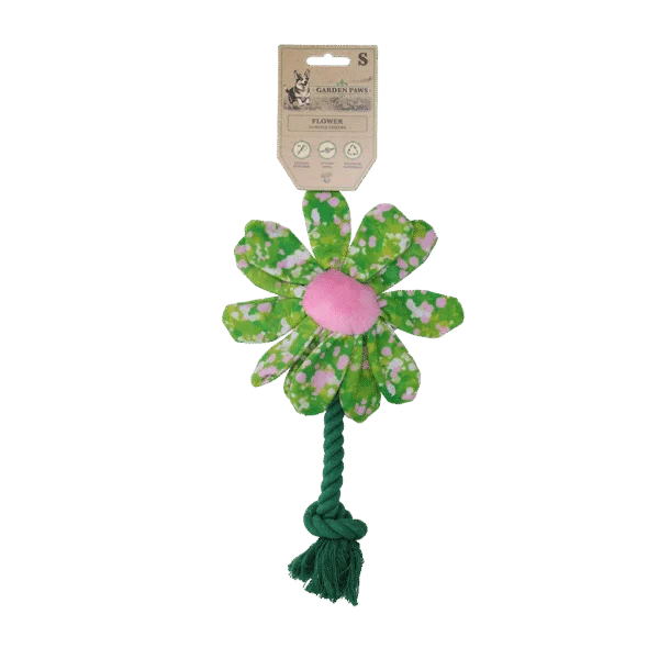 Peluche fleur pour chien avec corde S – Garden Paws Flower Summer Shrubs S