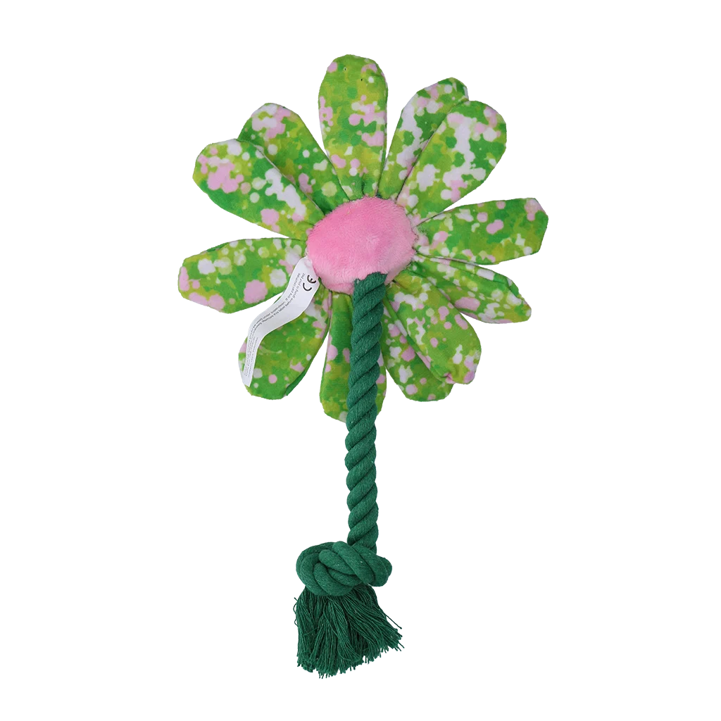 Peluche fleur pour chien avec corde S – Garden Paws Flower Summer Shrubs S – Image 3