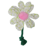 Peluche pour chien Fleur avec corde, M – Garden Paws Flower Spring Sakura – Image 2