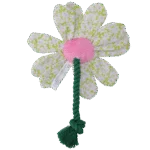 Peluche pour chien Fleur avec corde, M – Garden Paws Flower Spring Sakura – Image 3