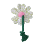 Peluche fleur pour chien avec corde, S – Garden Paws Flower Spring Sakura – Image 3
