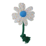 Peluche pour chien fleur avec corde, S – Garden Paws Flower Sky Flowers – Image 4