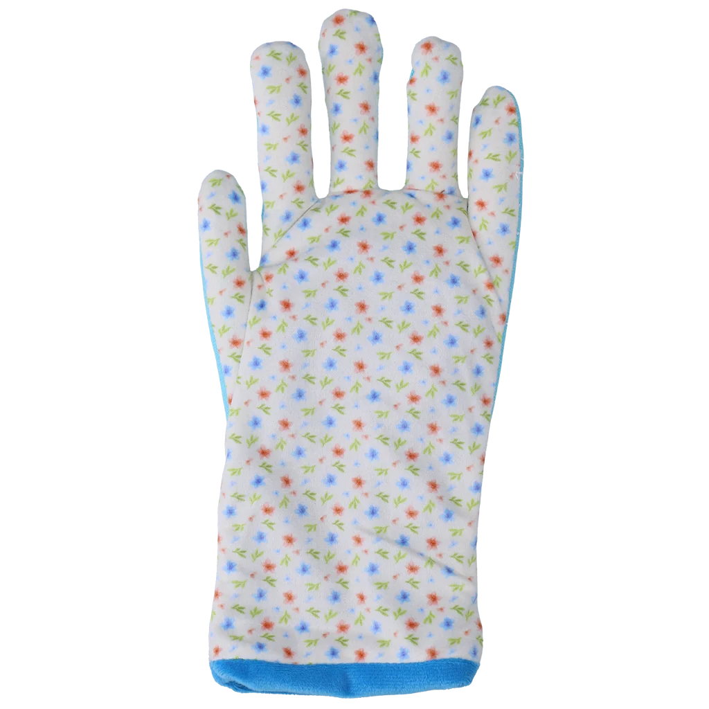 Jouet de fouille avec matière bruissante et compartiment à friandises – Garden Paws Garden Glove Sky Flowers – Image 5
