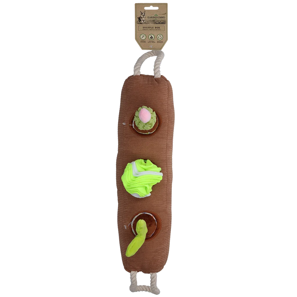 Boîte de fouille pour chien avec plantes amovibles – Garden Paws Snuffle Box Sprout, Crop & Cactus – Image 6