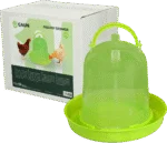 Abreuvoir pour poules en plastique transparent, vert citron, 1,5 l – Gaun